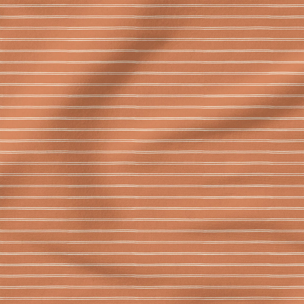 Basic Stripe (Terracotta) | Spring Fabric Design | Erin Kendal