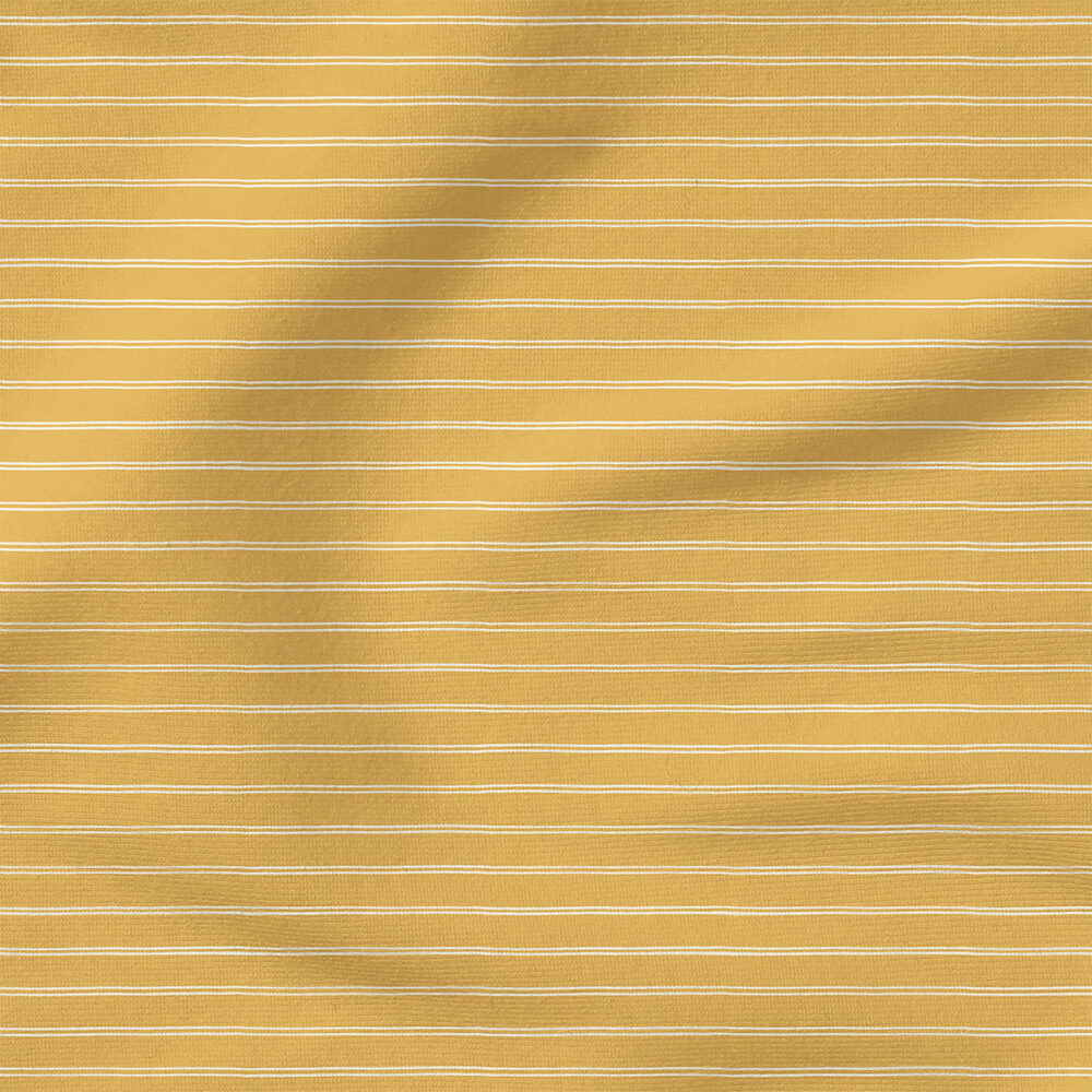 Basic Stripe (Honeybee Yellow) | Spring Fabric Design | Erin Kendal