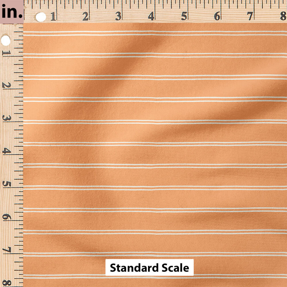 Ruler Scale for Basic Stripe (Papaya) by Erin Kendal