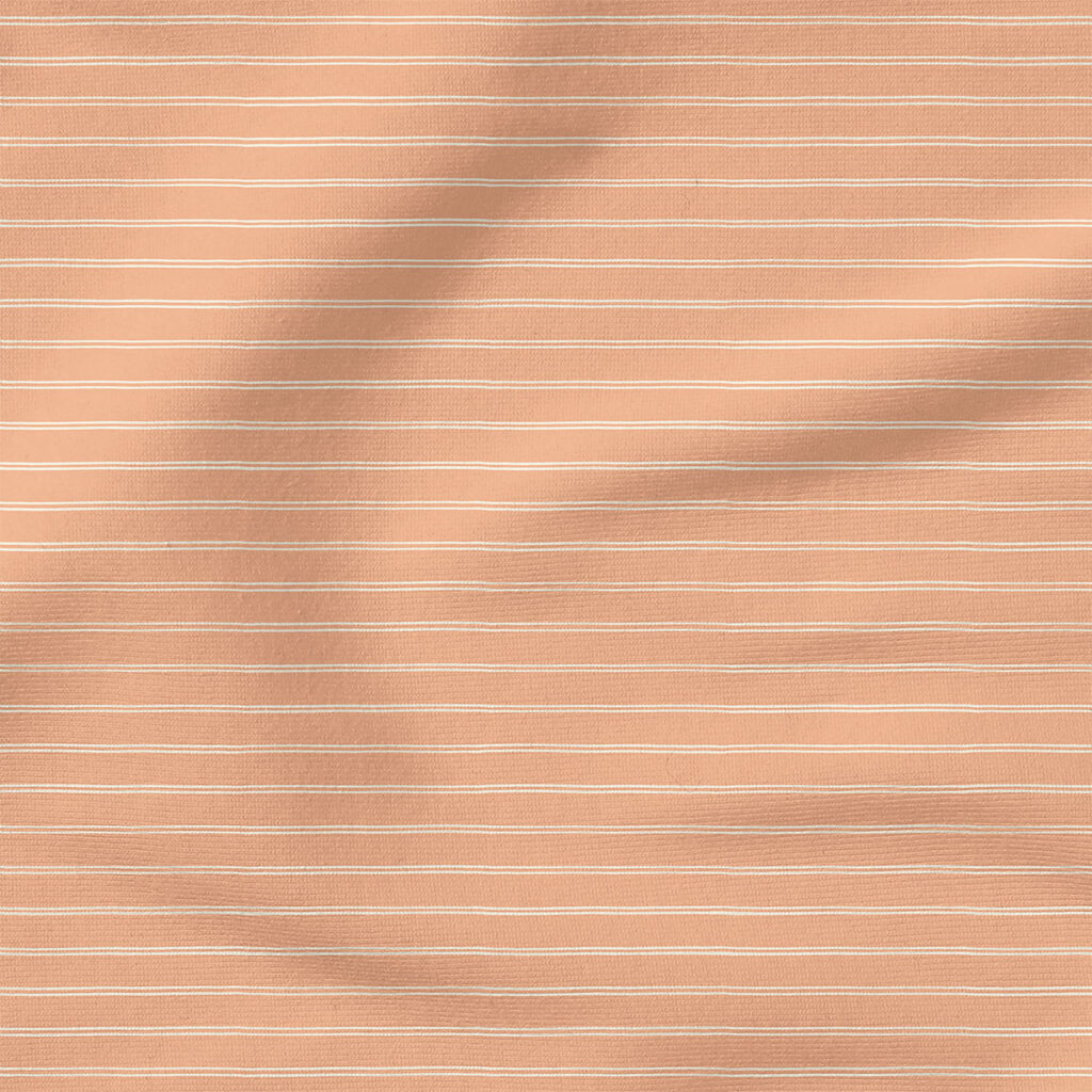 Basic Stripe (Peach) | Spring Fabric Design | Erin Kendal