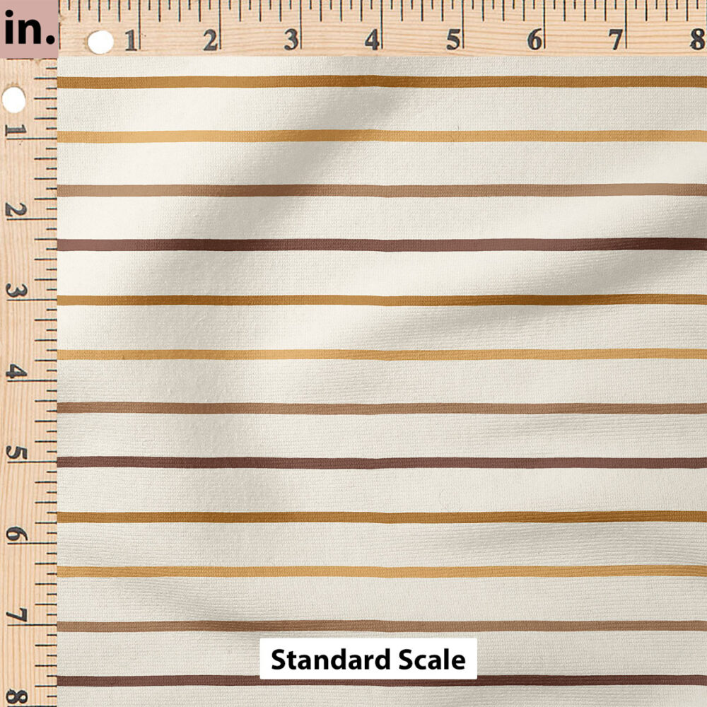 Ruler Scale for Organic Sripe (Chocolate) by Erin Kendal