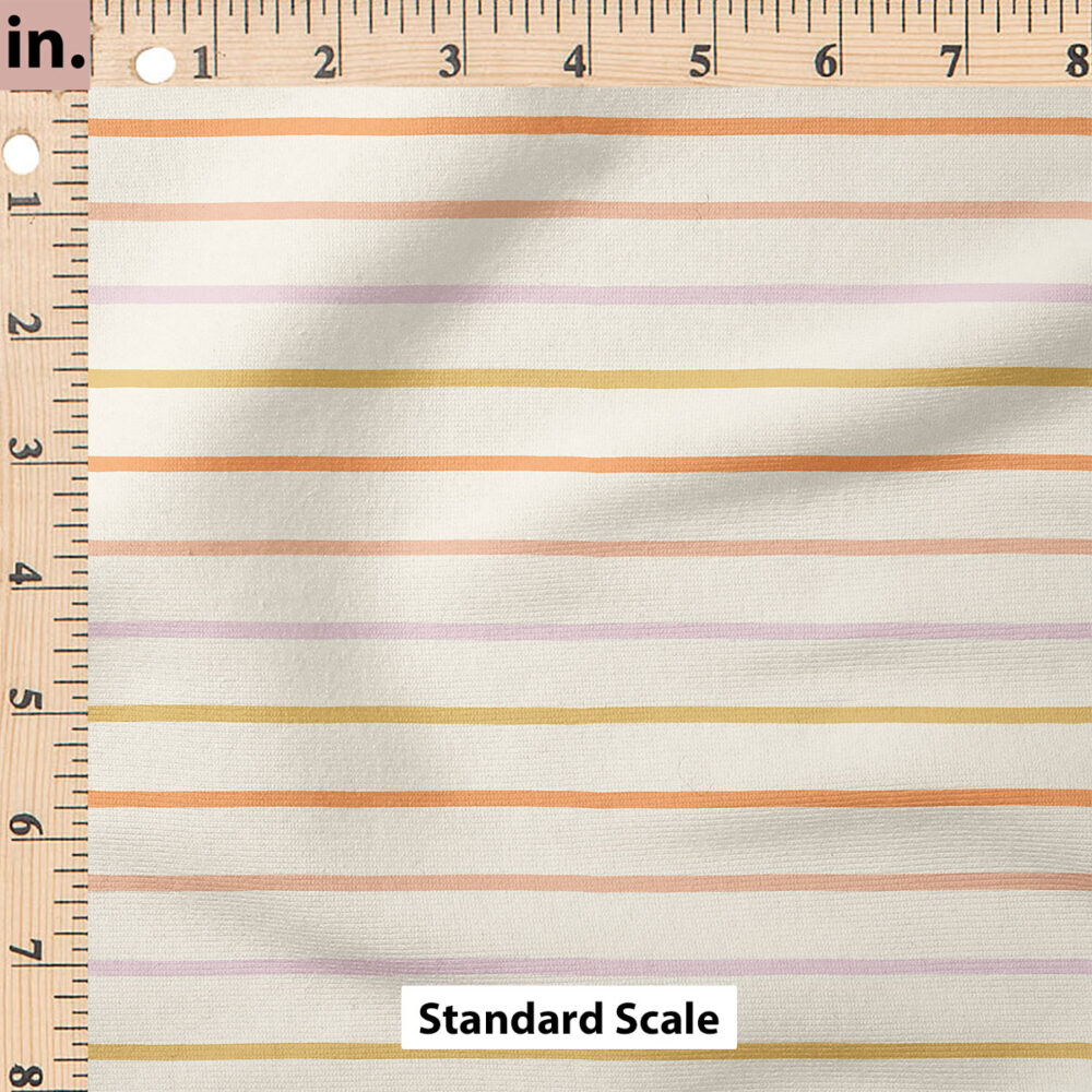 Ruler Scale for Organic Stripe (Meadow Bright) by Erin Kendal