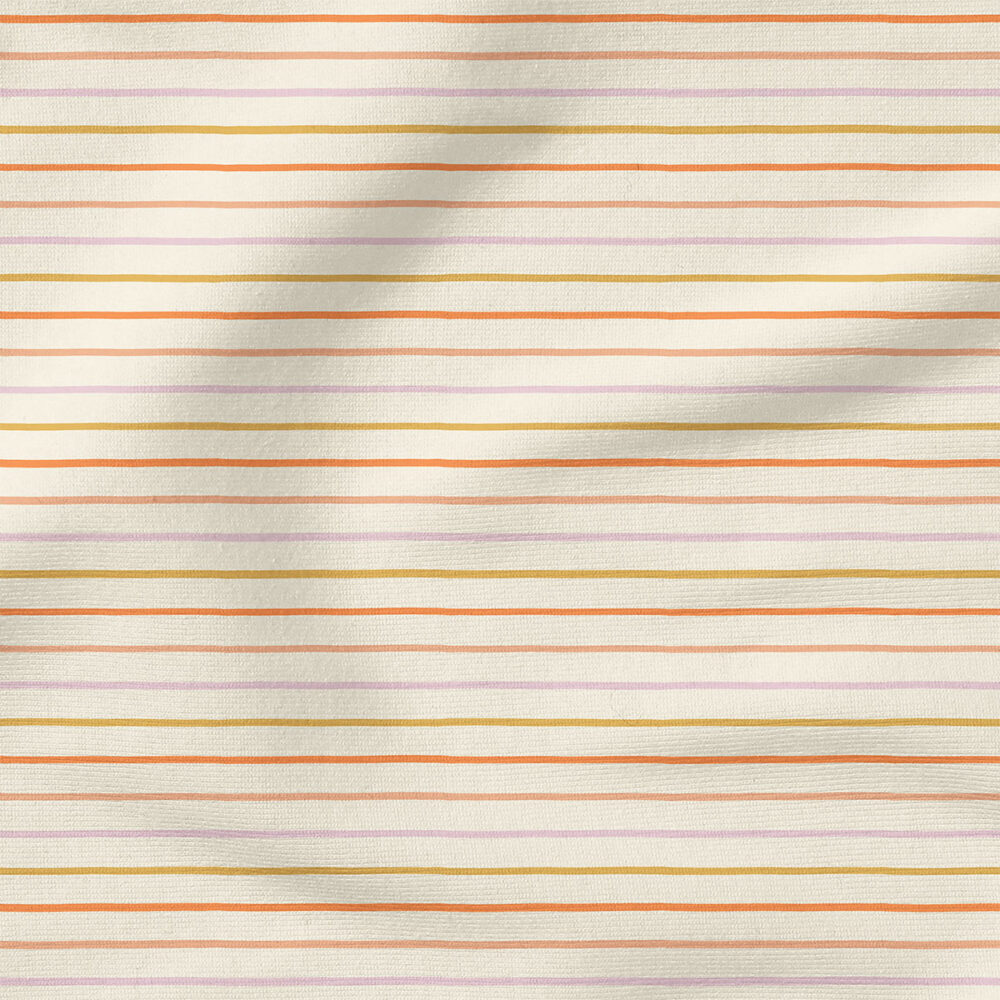 Organic Stripe (Meadow Bright) | Spring Fabric Design | Erin Kendal