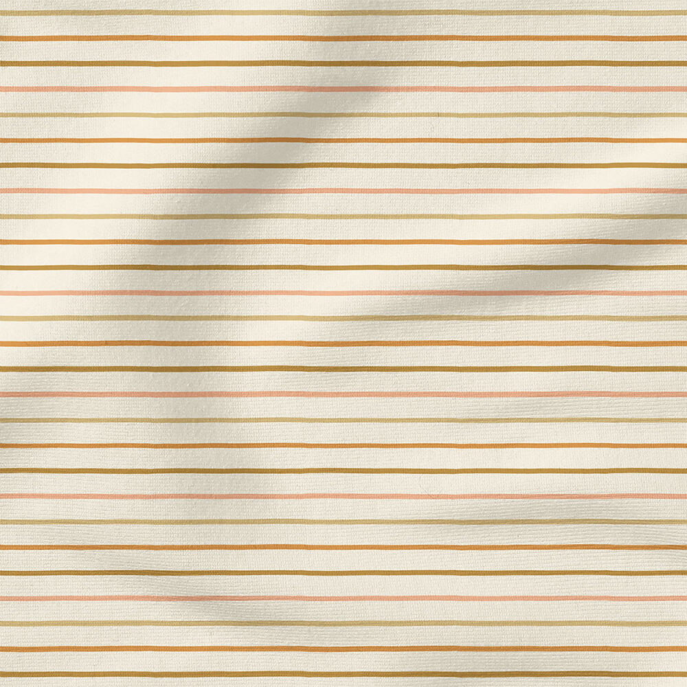 Organic Stripe (Prairie Earth Tones) | Spring Fabric Design | Erin Kendal