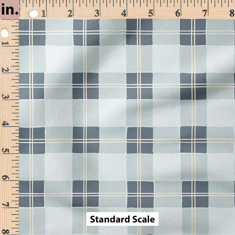 Ruler Scale for Tartan Plaid (Blue) by Erin Kendal