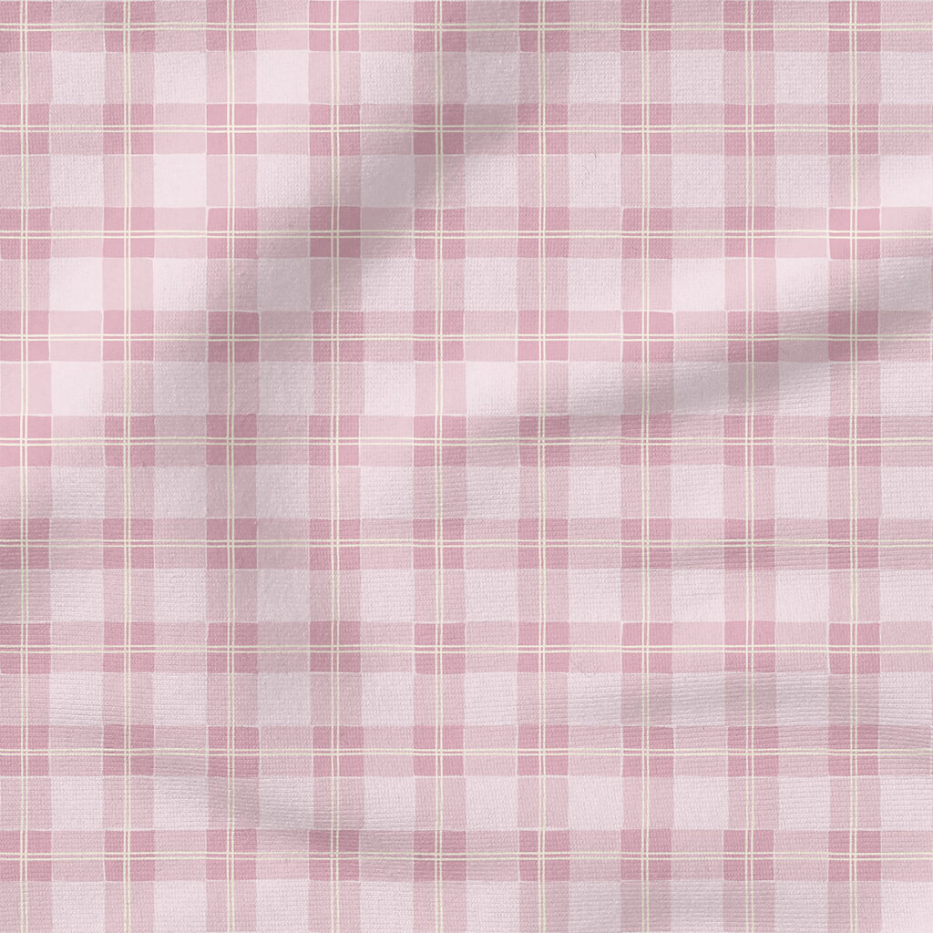 Tartan Plaid (Lilac Purple) | Spring Fabric Design | Erin Kendal