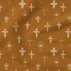 Easter Cross (Brown) | Spring Fabric Design | Erin Kendal