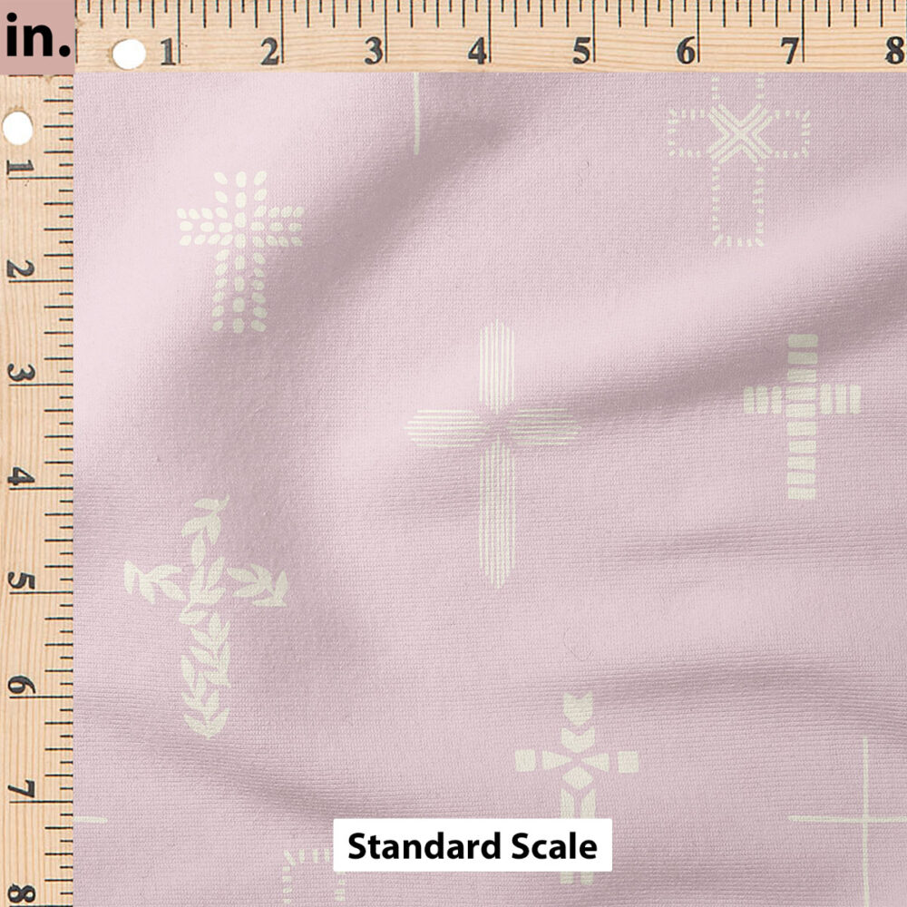 Ruler Scale for Easter Cross (Lilac Purple) by Erin Kendal