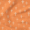 Easter Cross (Papaya) | Spring Fabric Design | Erin Kendal