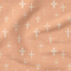 Easter Cross (Peach) | Spring Fabric Design | Erin Kendal