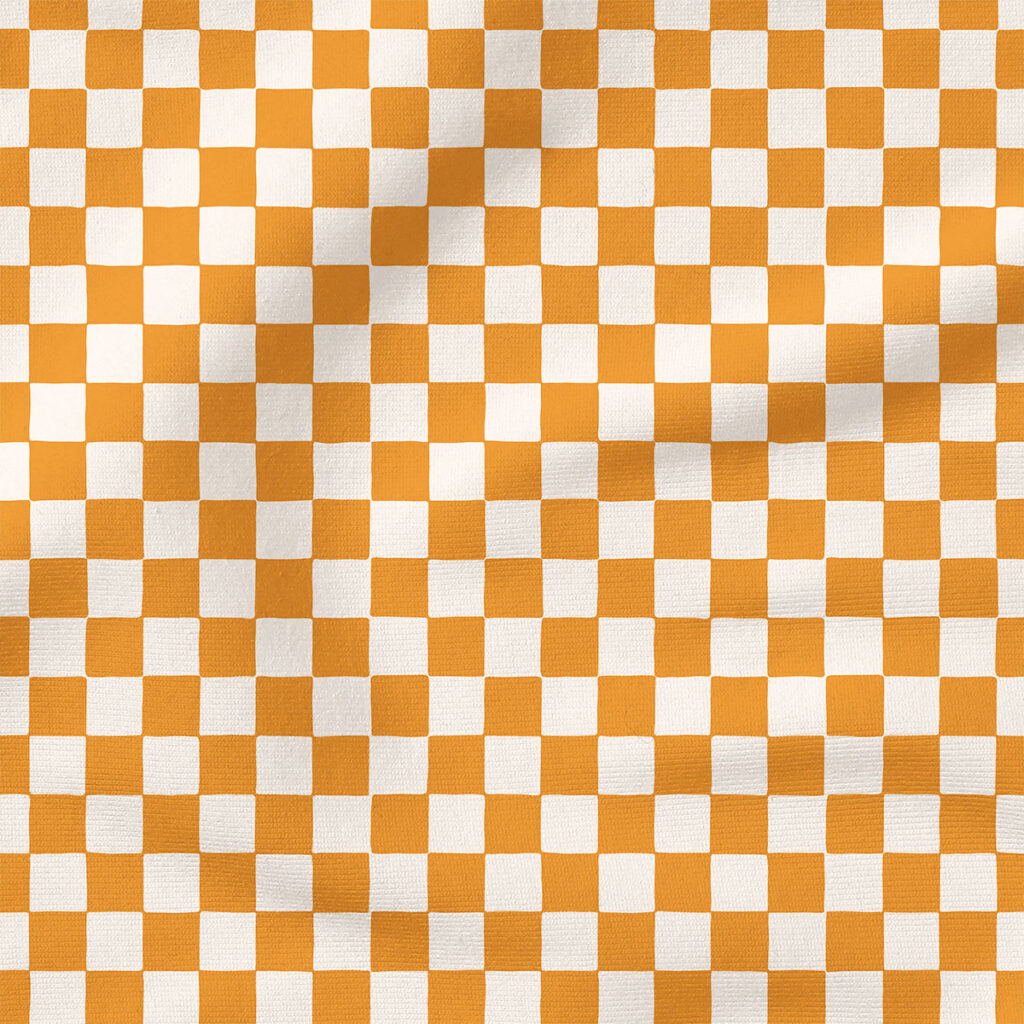 Retro Organic Checkerboard (Butterscotch) | Children