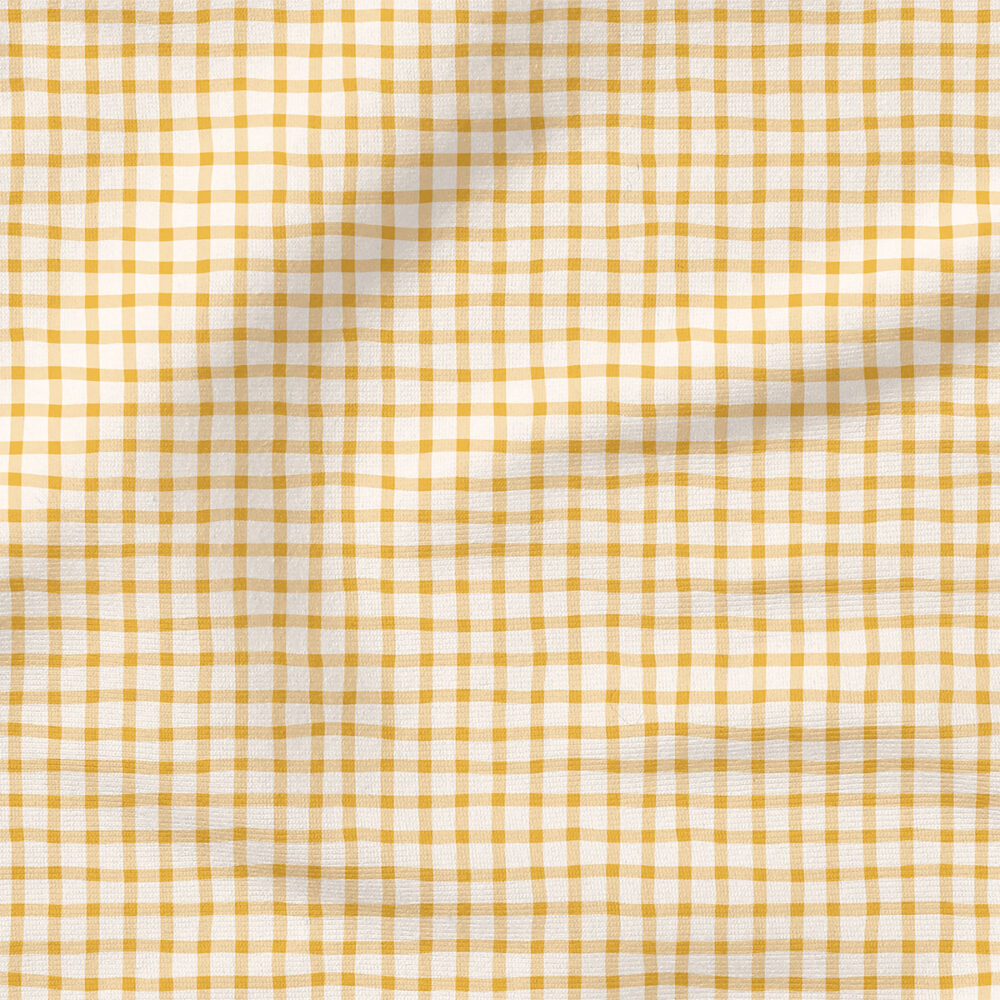 Wobbly Gingham (Yellow Tan) | Children