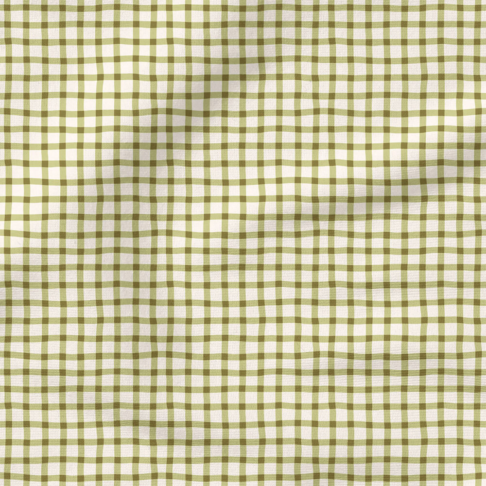 Wobbly Gingham (Moss Green) | Children