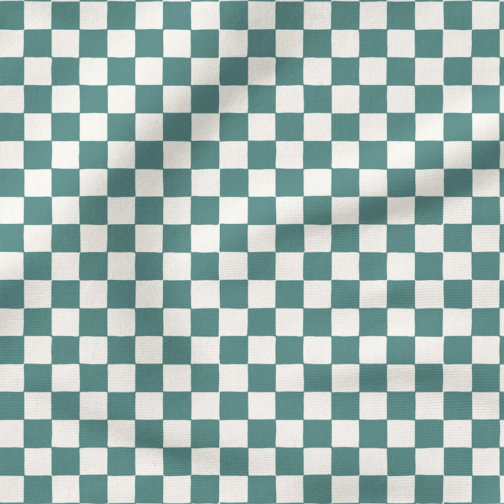 Checkerboard (Blue Green) | Stripes and Shapes