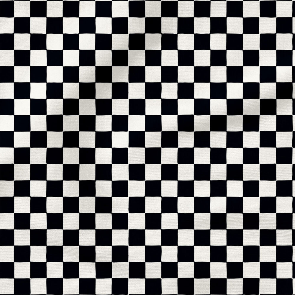 Checkerboard (Blackest Black) | Stripes and Shapes