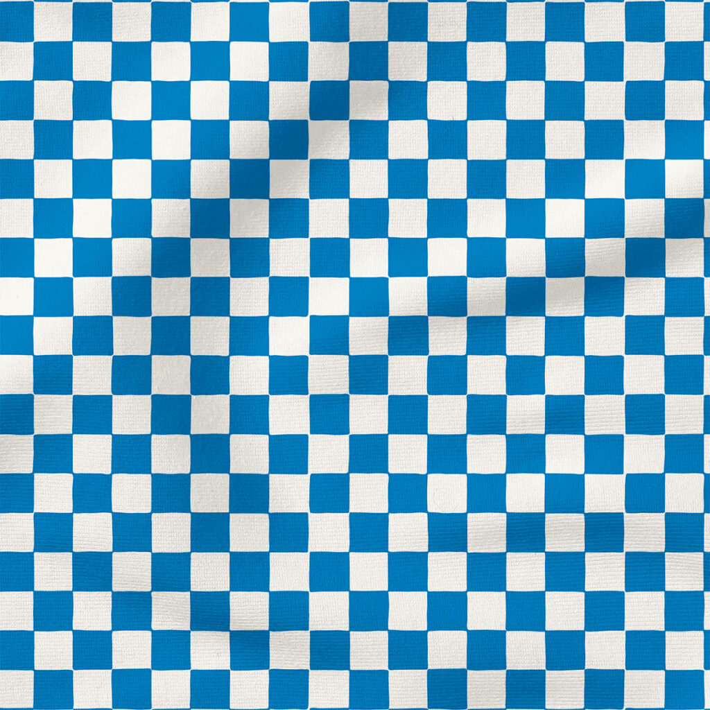 Checkerboard (Blue Lagoon) | Stripes and Shapes