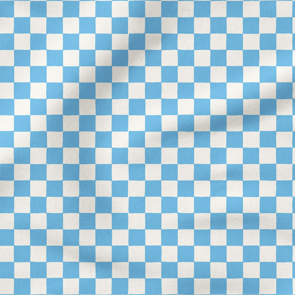 Checkerboard (Bright Blue Sea) | Stripes and Shapes