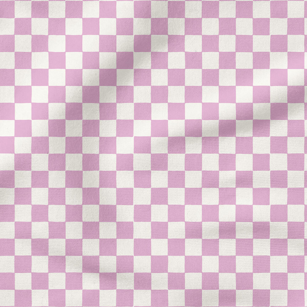 Checkerboard (Bright Lilac Purple) | Stripes and Shapes