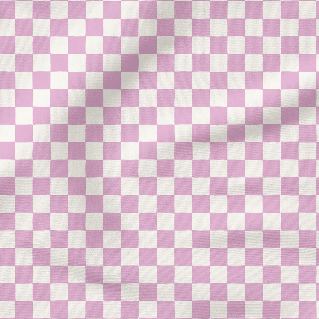 Checkerboard (Bright Lilac Purple) | Stripes and Shapes