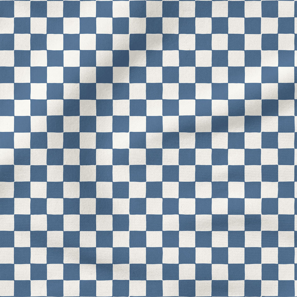 Checkerboard (Dusty Blue) | Stripes and Shapes