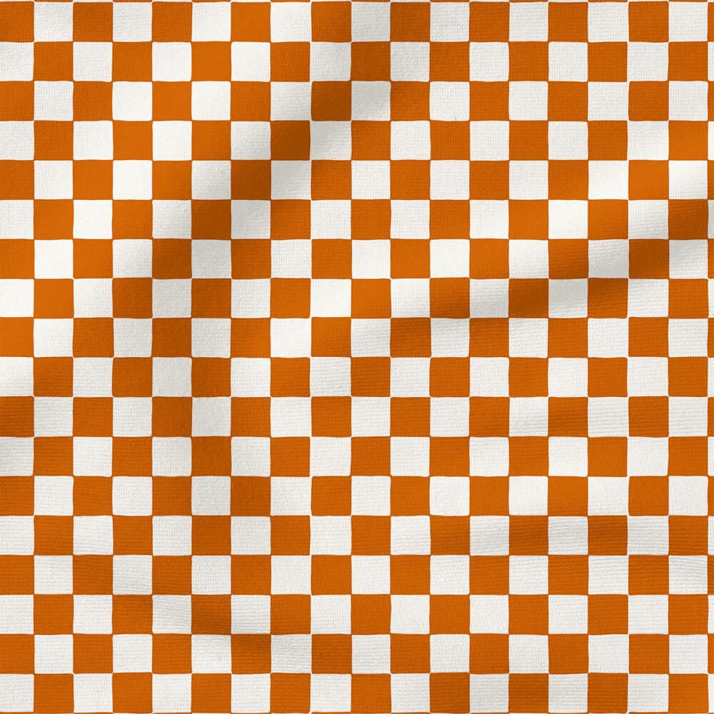 Checkerboard (Fall Rust) | Stripes and Shapes