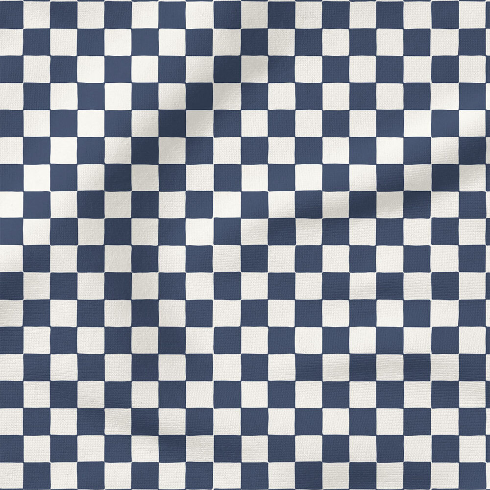 Checkerboard (Indigo Blue) | Stripes and Shapes