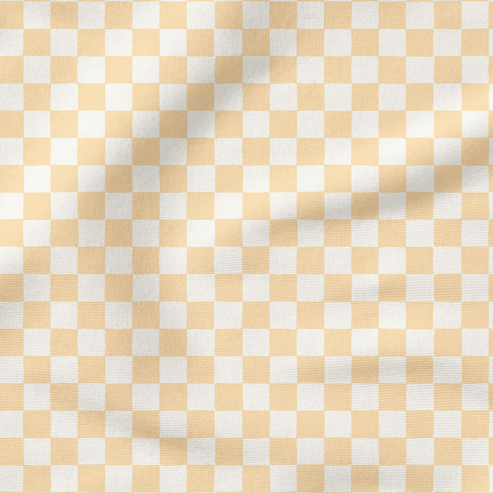 Checkerboard (Light Apricot Sorbet) | Stripes and Shapes