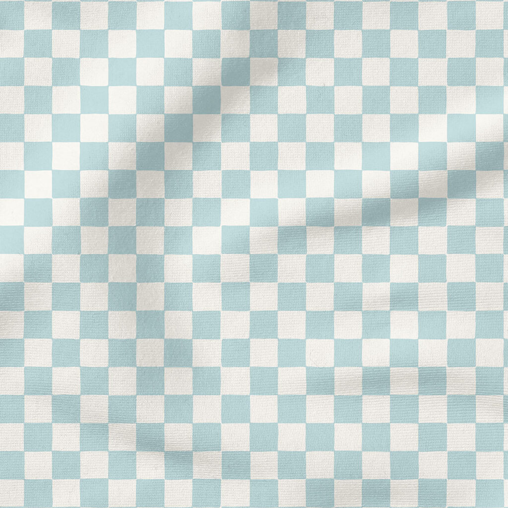 Checkerboard (Pastel Blue) | Stripes and Shapes