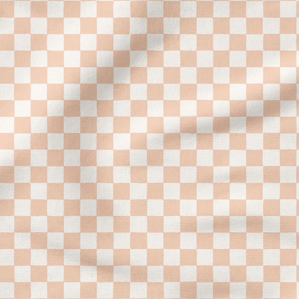 Checkerboard (Pink Bisque) | Stripes and Shapes