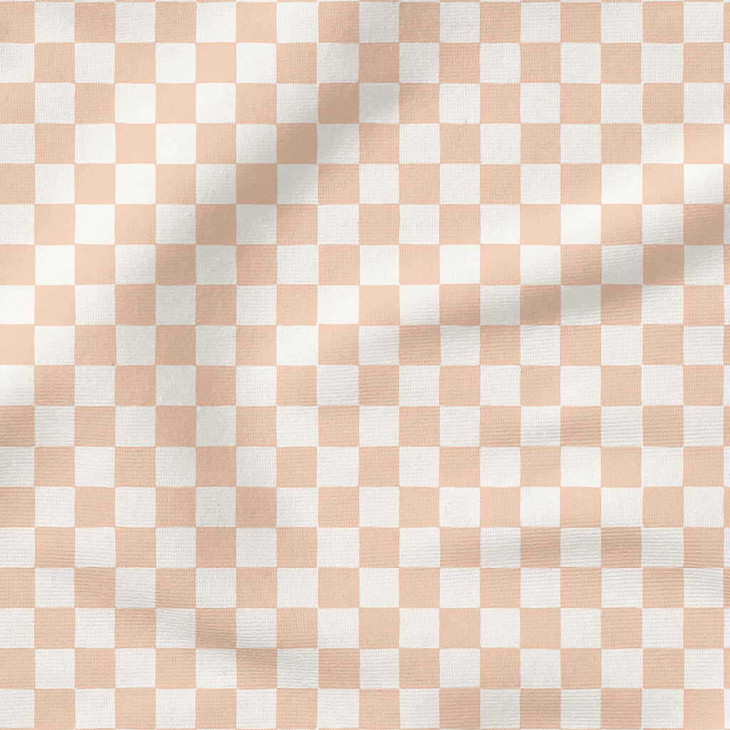 Checkerboard (Pink Bisque) | Stripes and Shapes