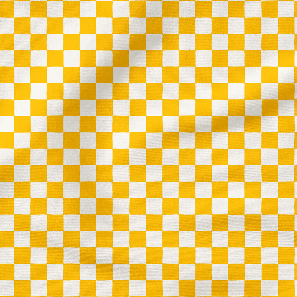 Checkerboard (Retro Yellow) | Stripes and Shapes