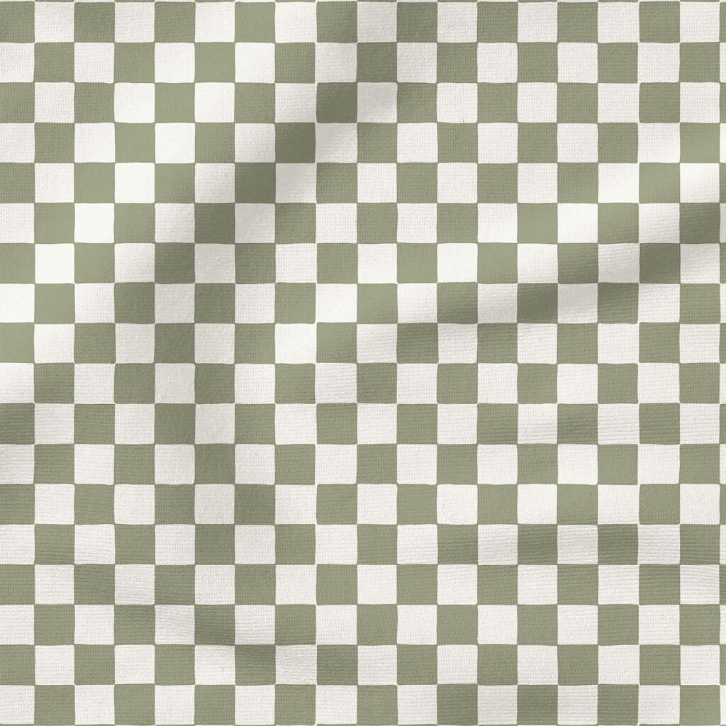 Checkerboard (Sage Green Tea) | Stripes and Shapes