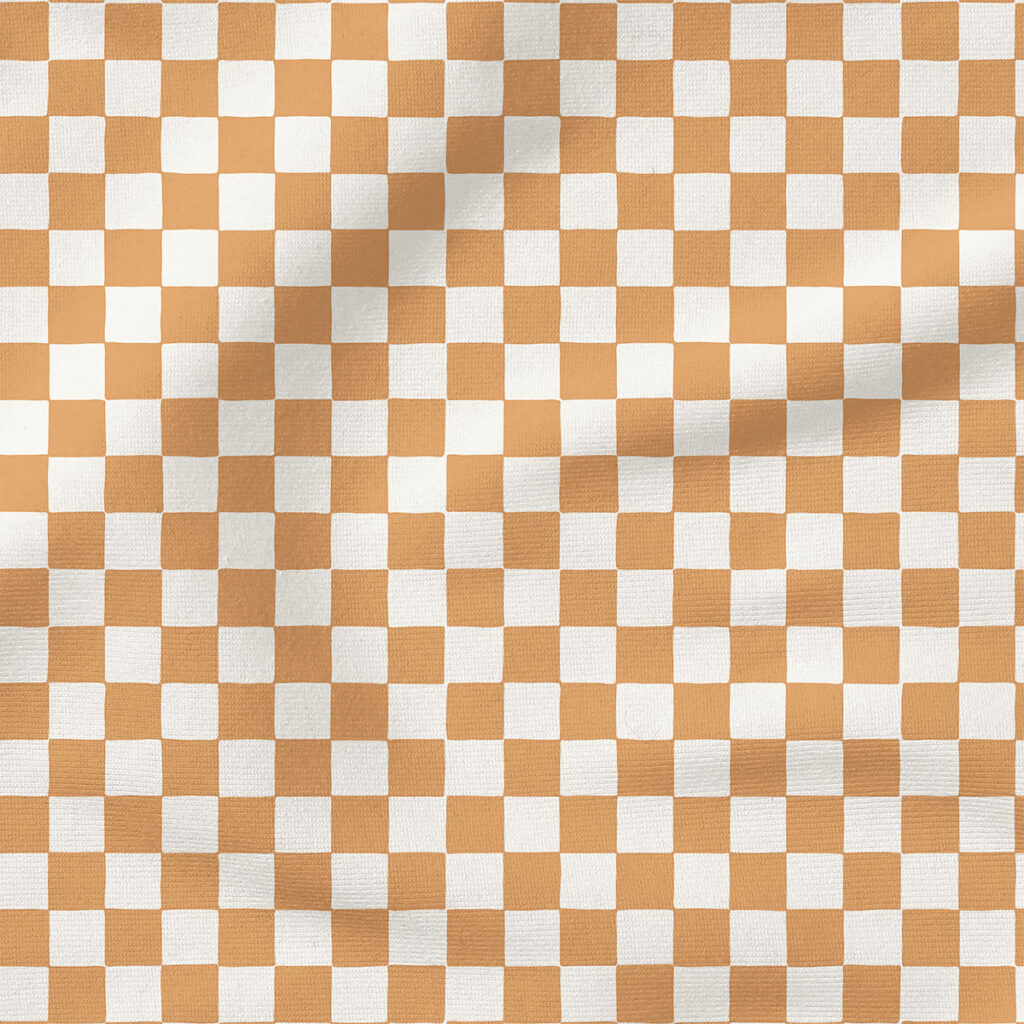 Checkerboard (Tan Caramel) | Stripes and Shapes