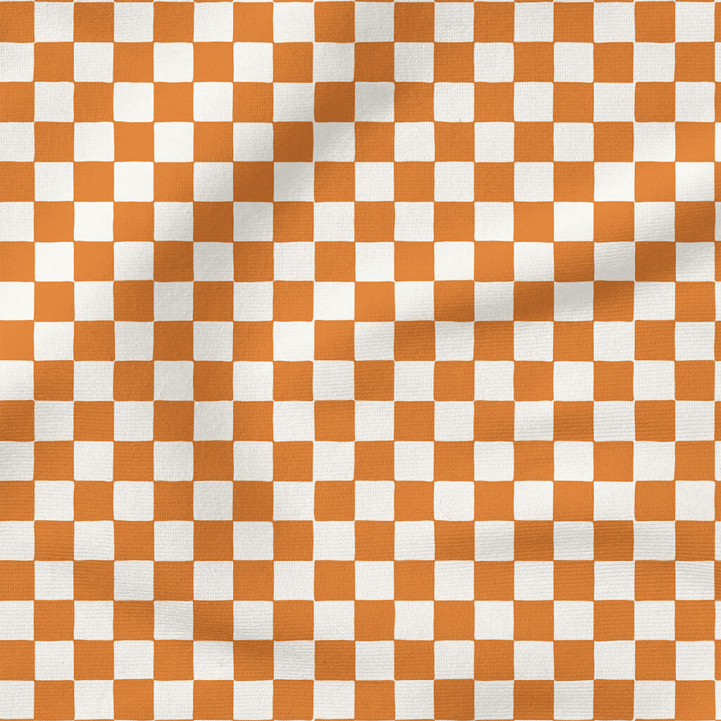 Checkerboard (Topaz Copper Orange) | Stripes and Shapes