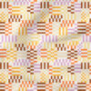 Checkery Checker (Cocoa Brown/Lavender/Yellow/Tangerine) | Stripes and Shapes