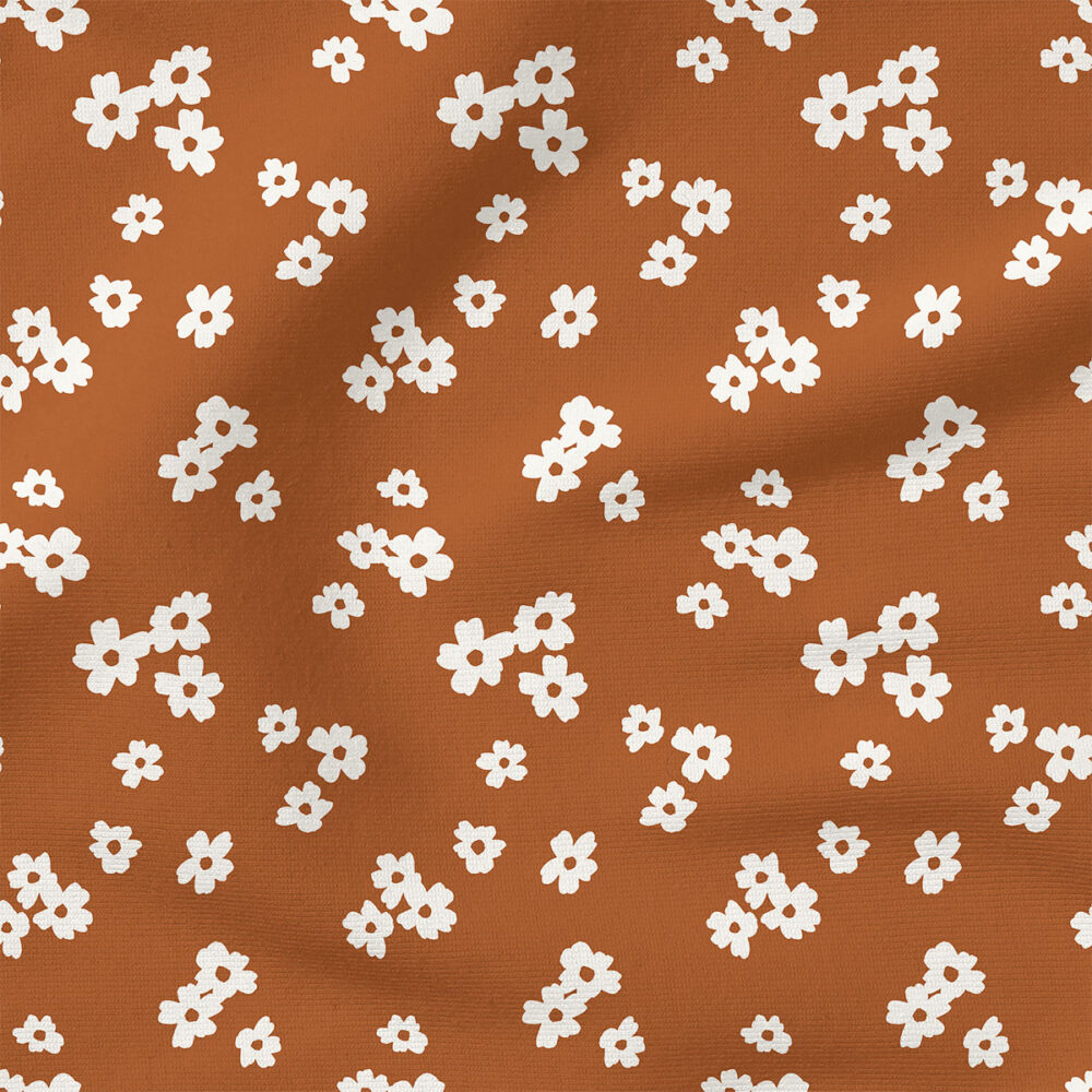 Fleur fetti Floral (Cocoa Brown Solid) | Botanical