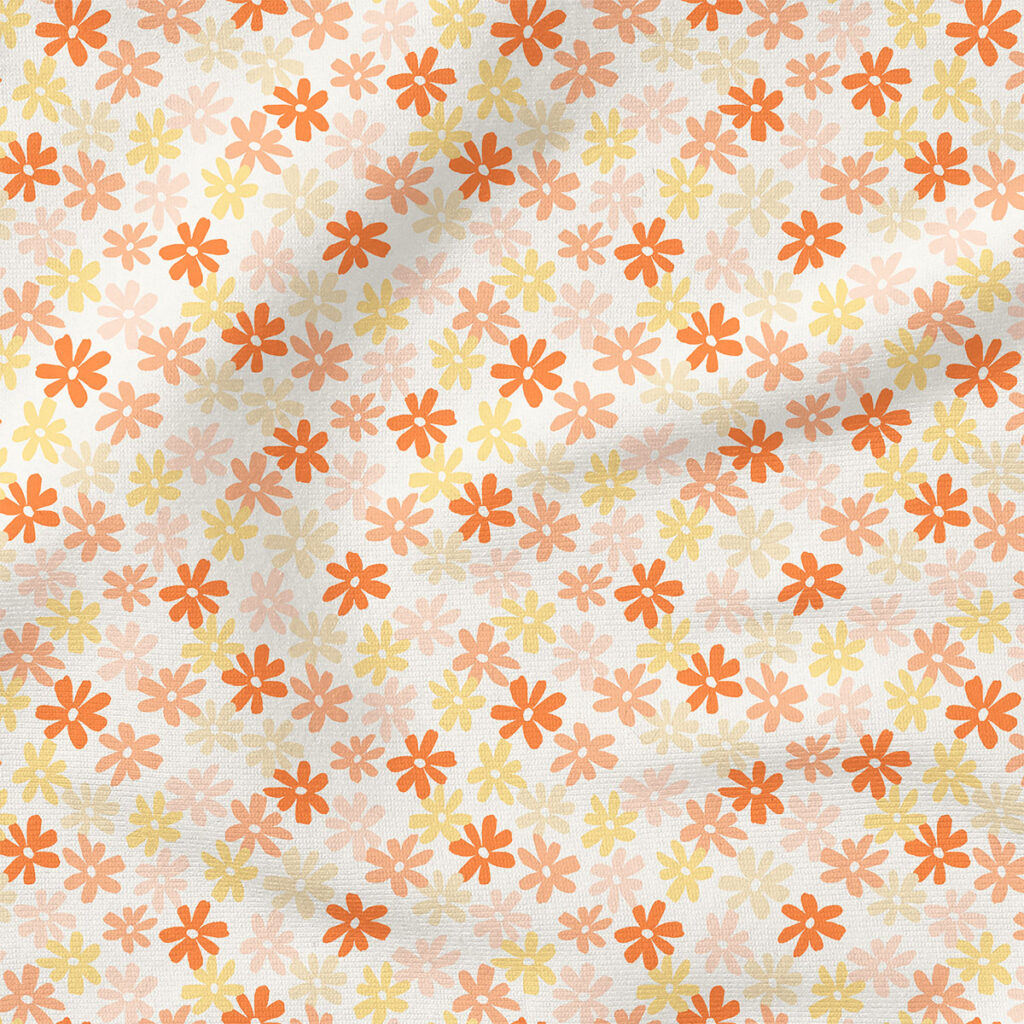 Fleur Flowers Floral (Tangerine/Banana Yellow/Pink Lemonade) | Botanical