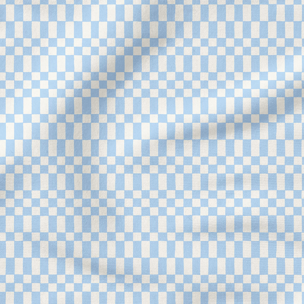 Neo Checkerboard (Bluebird Blue) | Stripes and Shapes