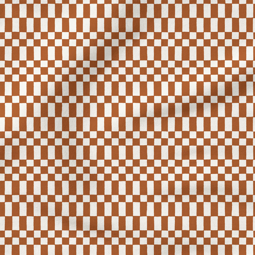 Neo Checkerboard (Cocoa Brown) | Stripes and Shapes