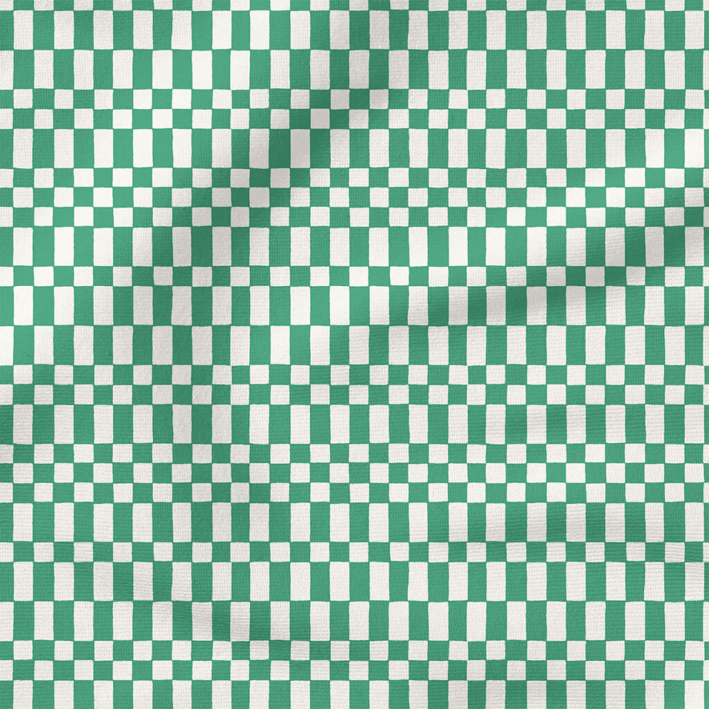 Neo Checkerboard (Emerald Green) | Stripes and Shapes