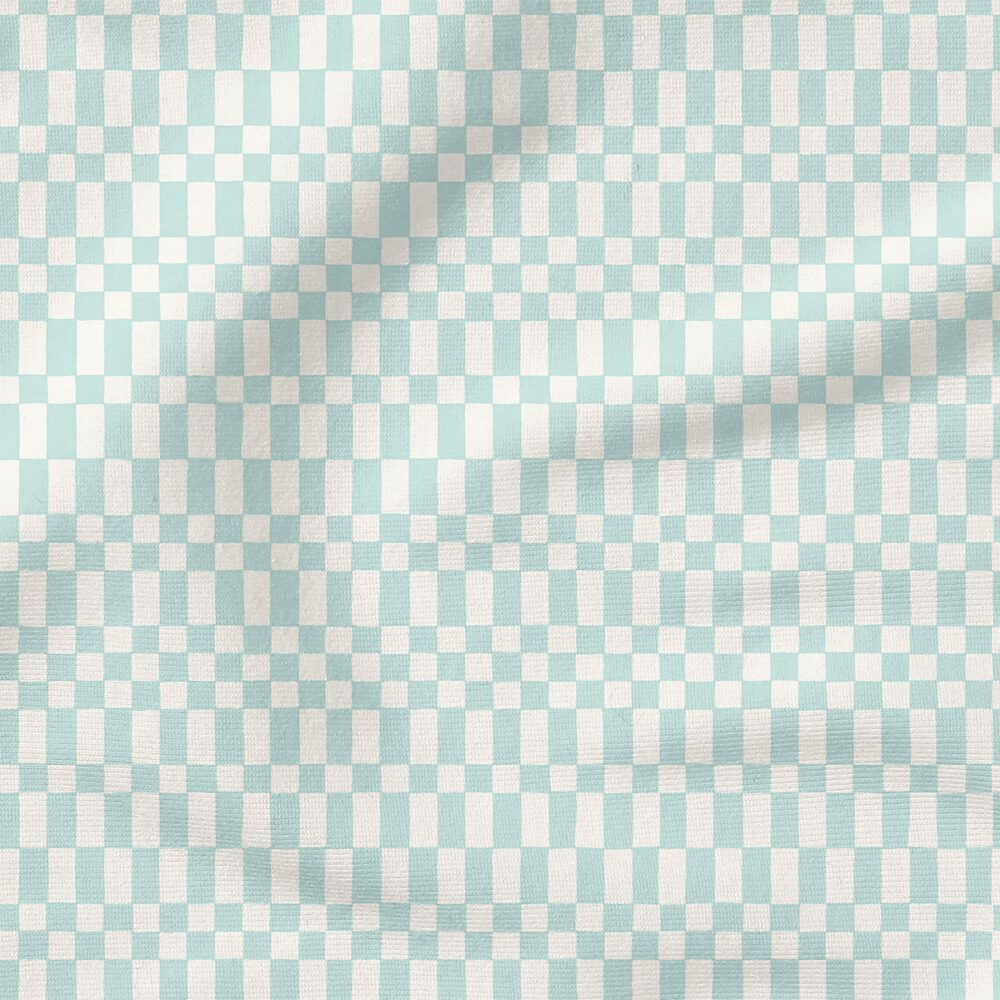 Neo Checkerboard (Pastel Spearmint) | Stripes and Shapes