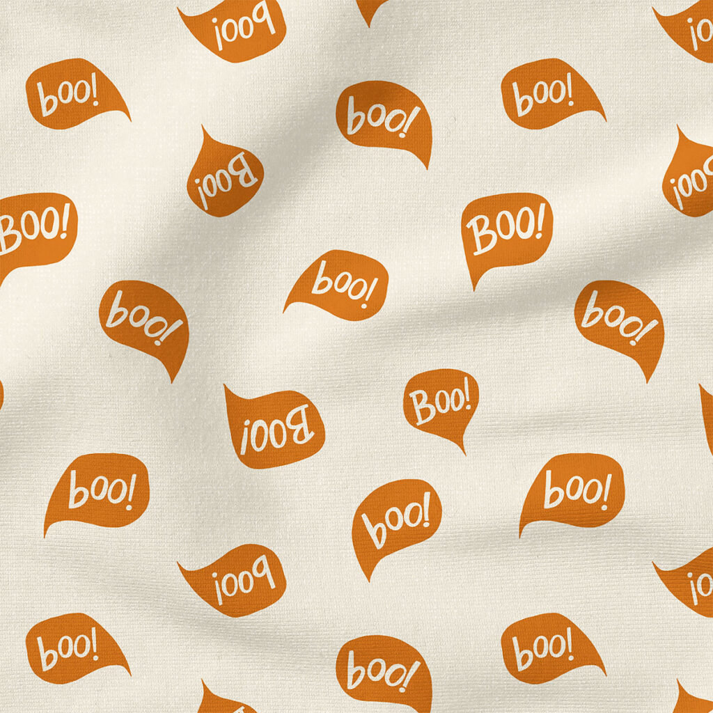 Boo (Cream and Halloween Orange) | Seasonal