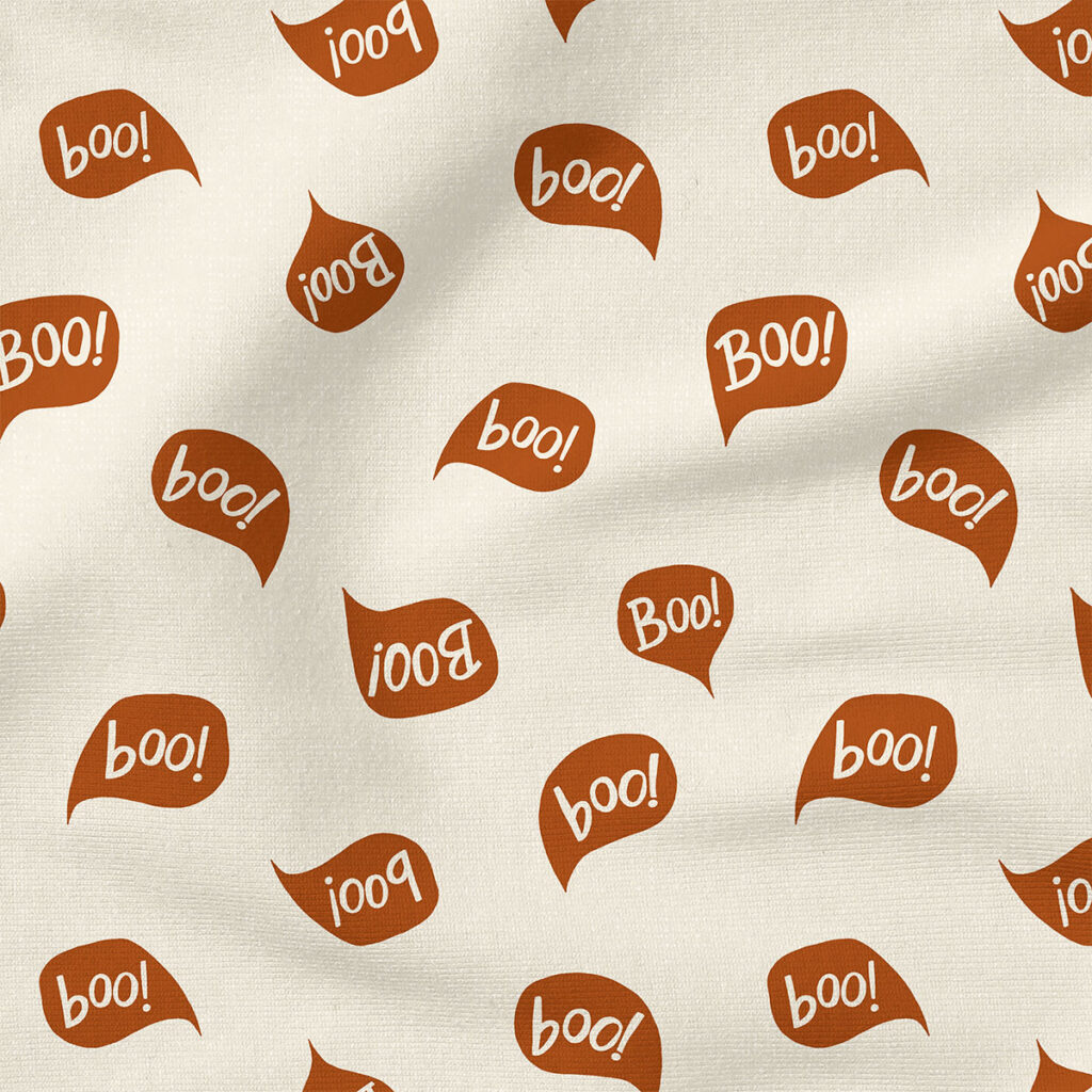 Boo (Cream and Rust Red) | Seasonal