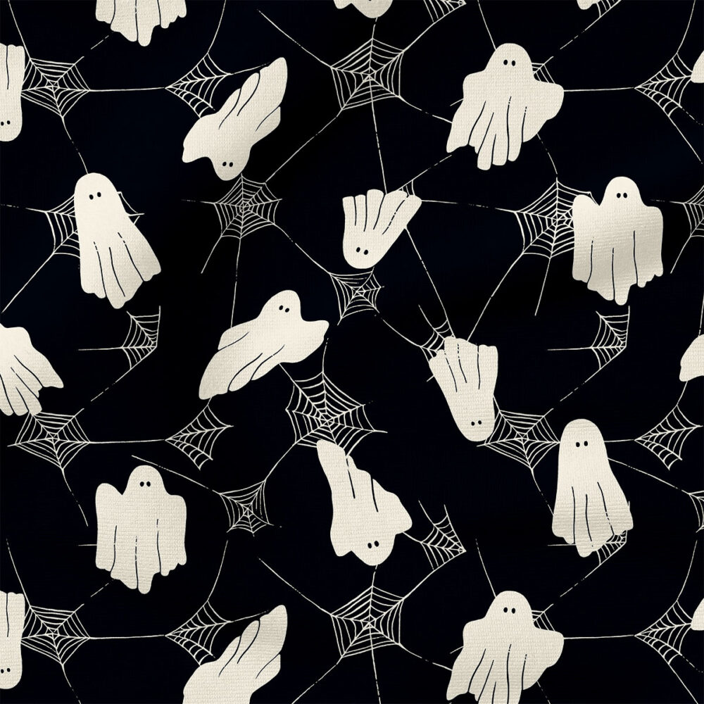 Ghosts and Webs (Black) | Seasonal