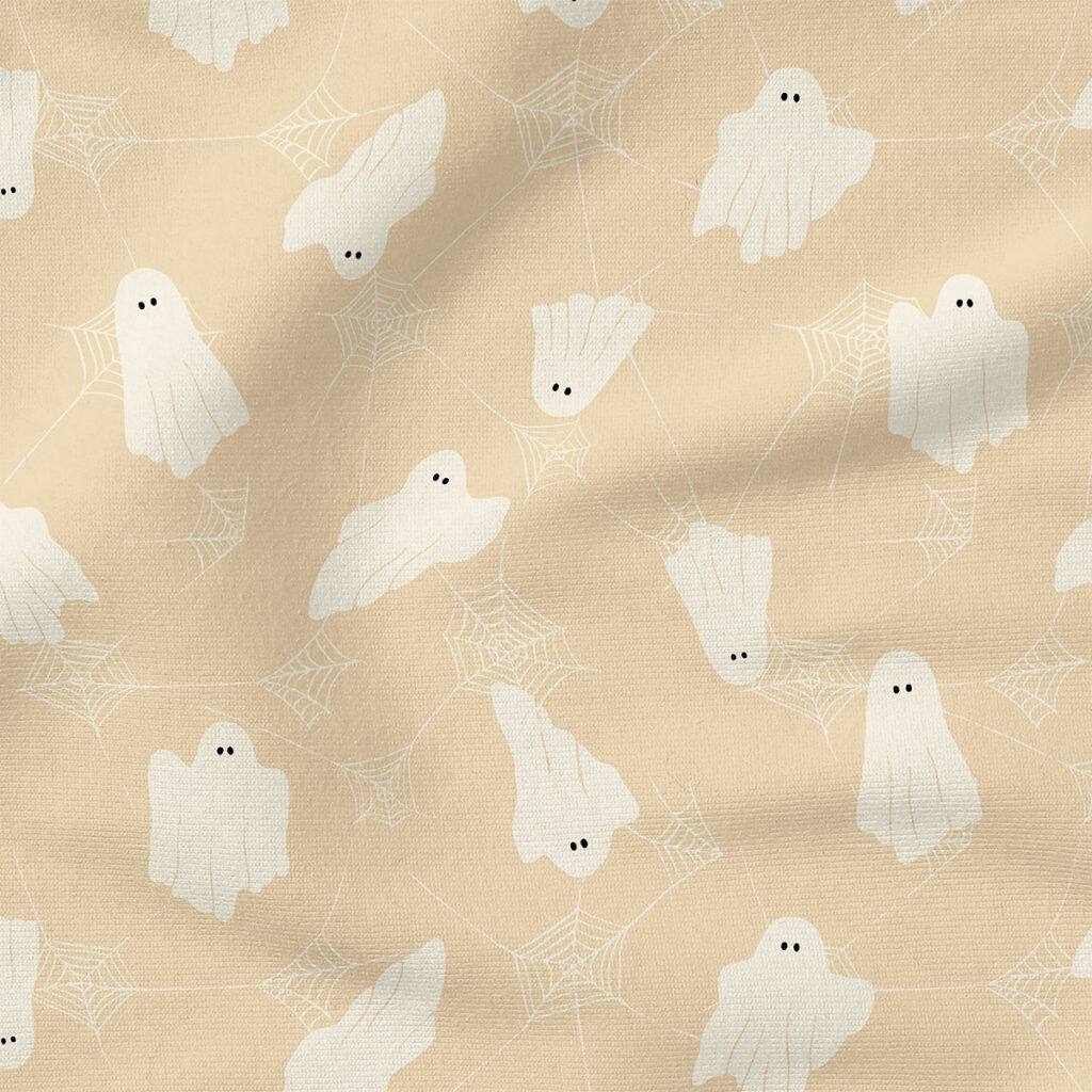 Ghosts and Webs (Light Beige) | Seasonal