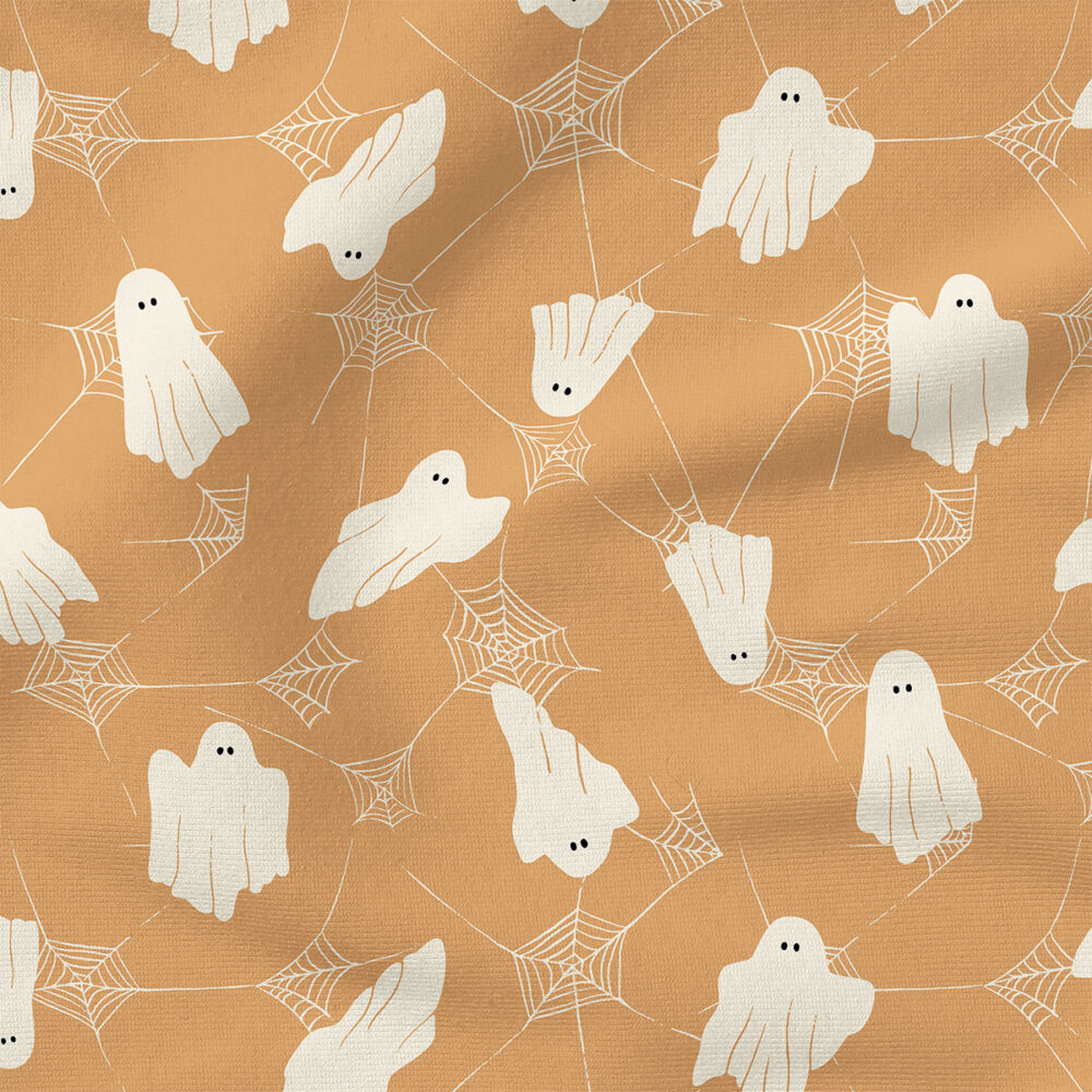 Ghosts and Webs (Light Brown Clay) | Seasonal