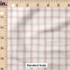 Ruler Scale for Wobbly Gingham (Mauve Chalk) by Erin Kendal