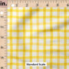 Ruler Scale for Wobbly Gingham (Sunshine Yellow) by Erin Kendal