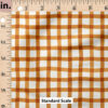 Ruler Scale for Wobbly Gingham (Bright Copper) by Erin Kendal