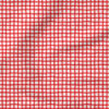 Wobbly Gingham (Cayenne Red) | Stripes and Shapes Fabric Design | Erin Kendal